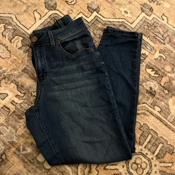 1822 Denim Women's Skinny Jeans - Dark Blue - Picture 2 of 4